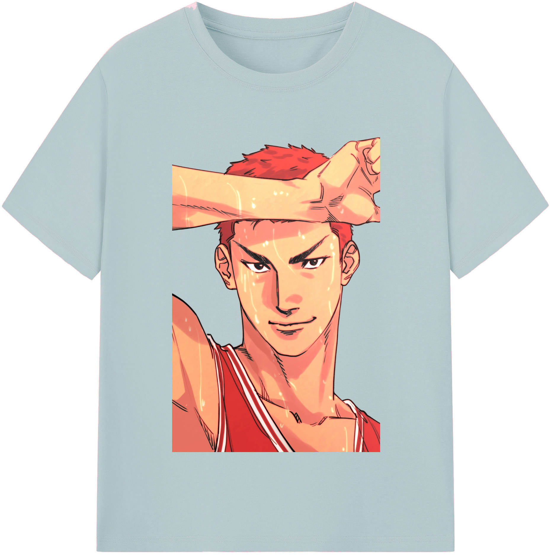 SLAM DUNK／スラムダンク 綿100％半袖Tシャツ（フロントプリント）